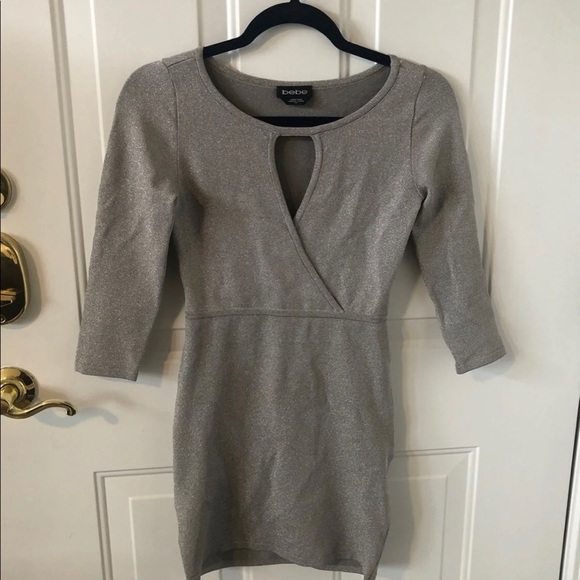 Bebe Metallic Dress - Picture 3 of 4